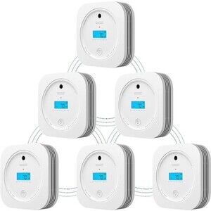 AEGISLINK Interlinked Smoke Carbon Monoxide Detector Combo - 6 Pack - New